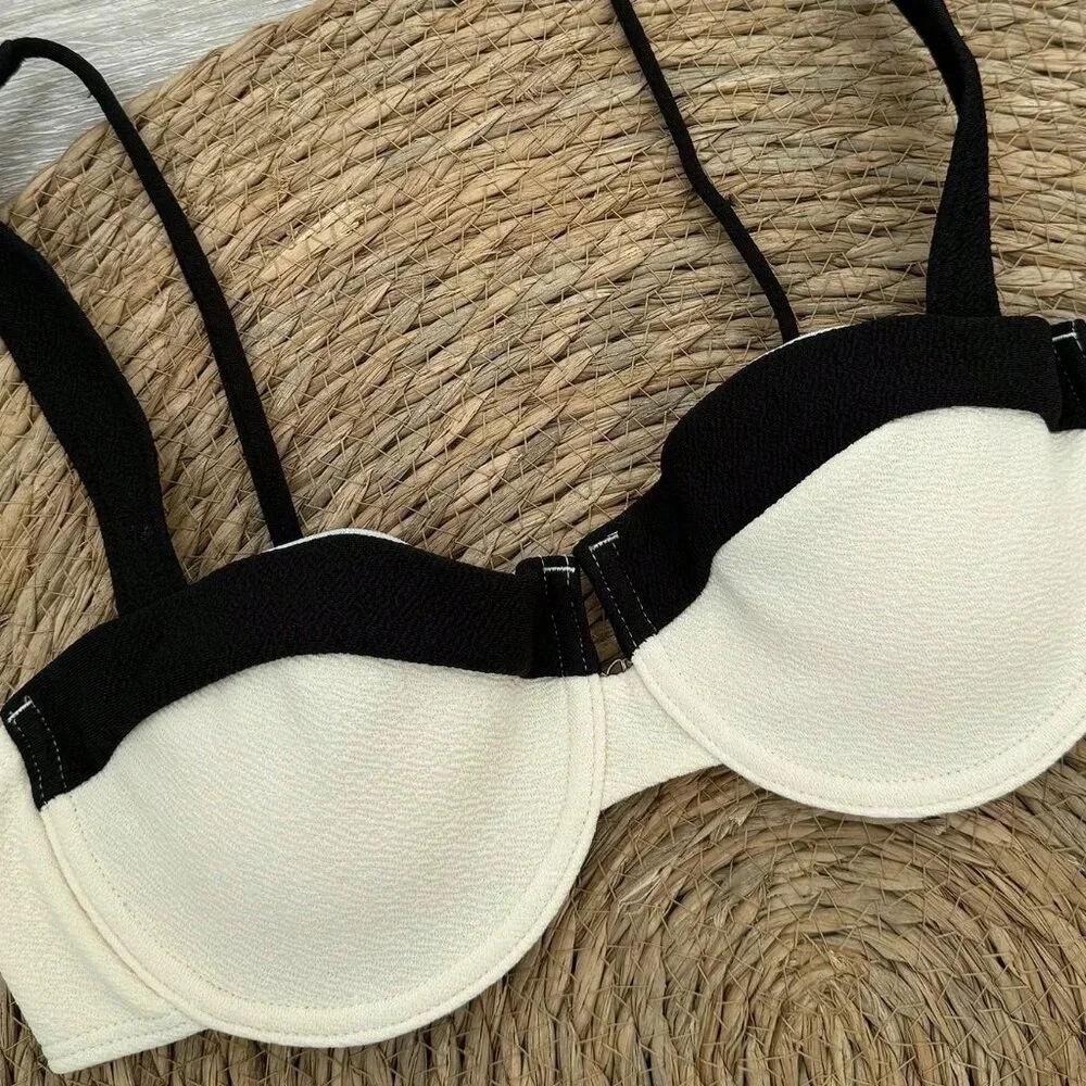 Sexy Women's Color Blocking Bikini Swimsuit